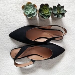 George Black Pointed Toe Flats
